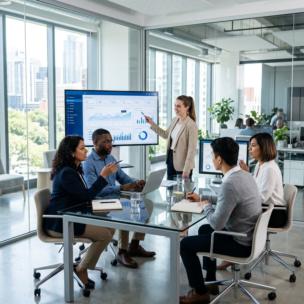 PTSC Info Solutions team collaborating