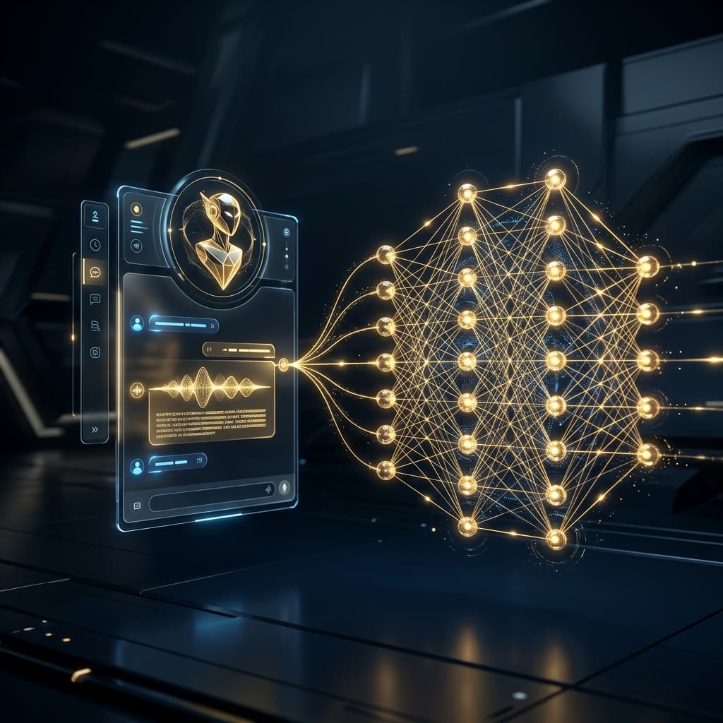 Premium AI Chatbot Interface Rendering