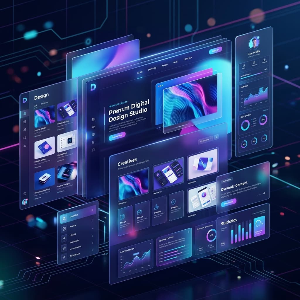 Premium Web Design Rendering